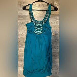 Brand new teal sequenced dress never been worn
